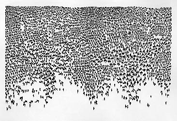 Part of the Tain tapestry series by Louis le Brocquy, one of the works currently suffering from poor storage conditions